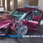 В Могилеве пьяный водитель на BMW влетел в опору моста — пострадал пассажир легковушки