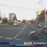В Могилеве легковушка не уступила дорогу мотоциклисту, пострадал один человек