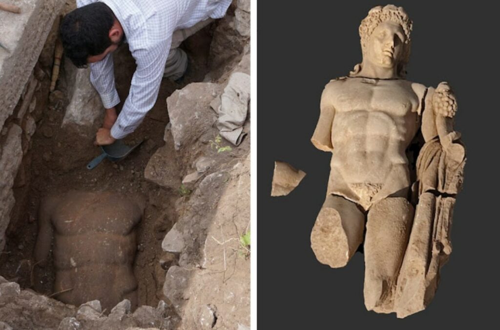 Як выглядаў старажытны Геракл дазваляе меркаваць адкапаная статуя героя