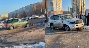 Жорсткая аварыя ў Магілёве – відэа