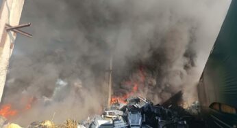 У Магілёве гарэлі адходы бытавой тэхнікі