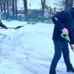 Раней асуджаных беларусаў адпраўляюць прыбіраць снег – цяпер і ў Дрыбіне