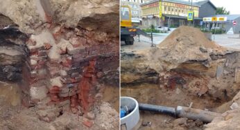 Ганьба года – у Магілёве адкапалі магчымы фундамент Чарнігаўскай брамы, і тут жа закапалі яго назад