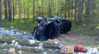 Два ДТЗ на трасе пад Асіповічамі: чатыры чалавекі шпіталізаваныя