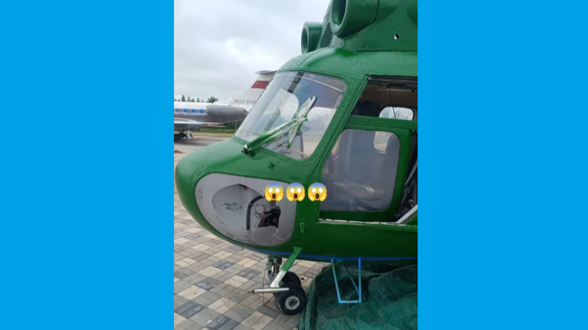 На Буйніцкім полі пабілі верталёт