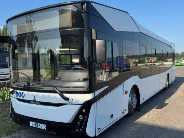 Легковозгораемый автобус МАЗ поступил в могилевский автобусный парк