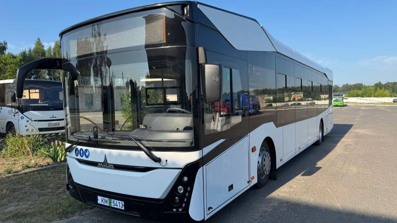 Легковозгораемый автобус МАЗ поступил в могилевский автобусный парк
