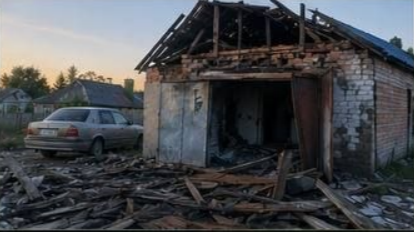 Вайсковы дрон трапіў у гараж у Чавускім раёне